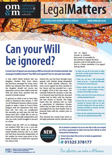 OMM newsletter autumn 2015