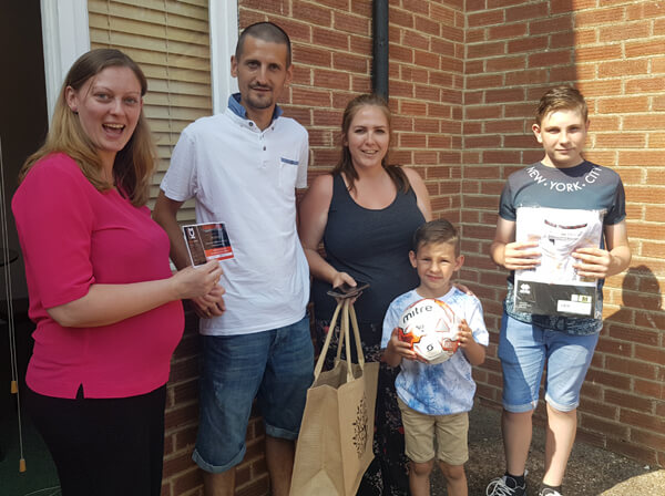 Congratulations to the Hart family our Father’s Day competition winners!