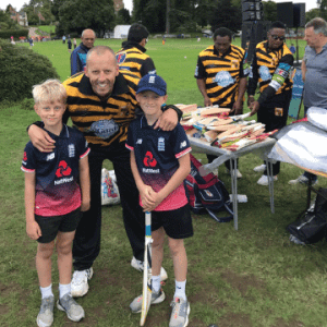 OM&M event sponsors at Lashings World XI