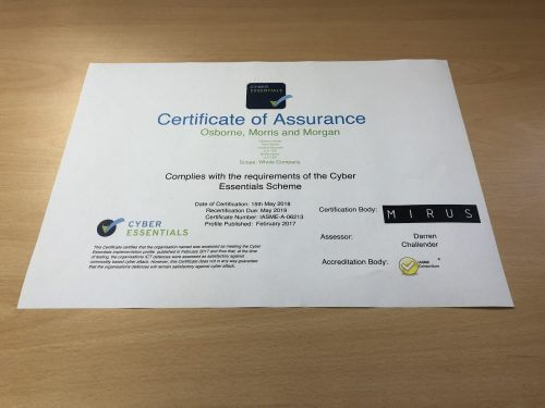 Cyber Essentials award