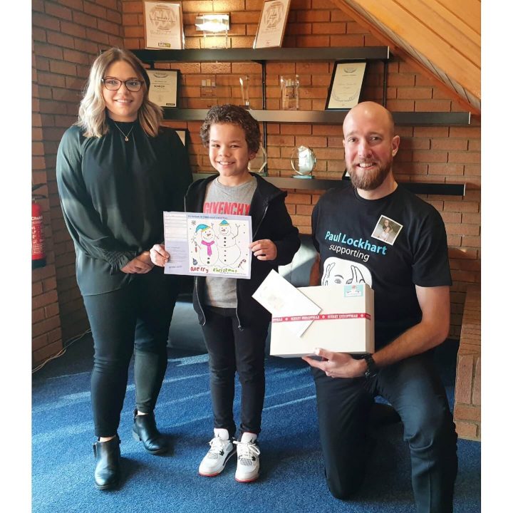 Paul Lockhart with Christmas Competition Winner