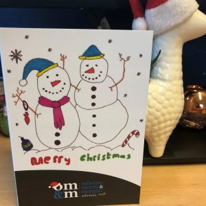 Two snowmen - winning card