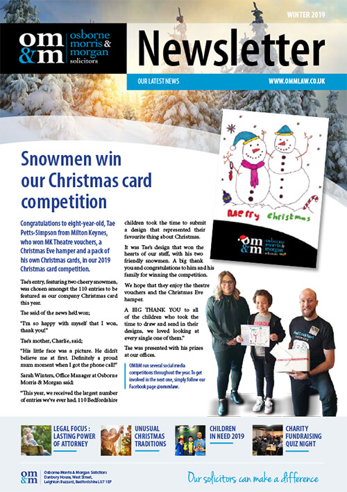 OMM Winter Newsletter