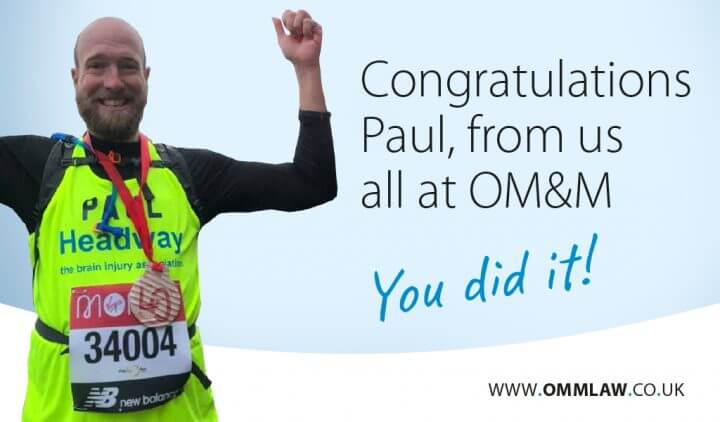 Congratulations to Paul for finishing the virtual 2020 Virgin Money London Marathon